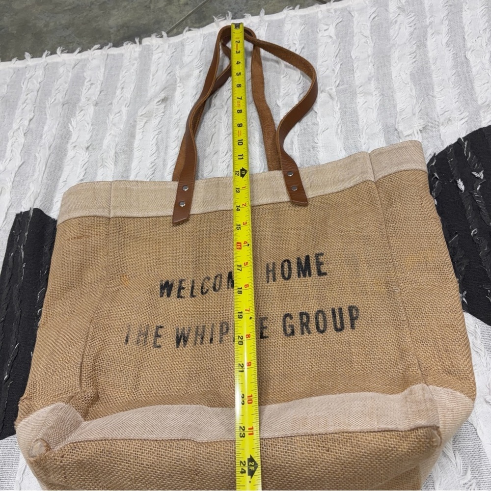 Apolis Global Citizen Burlap Market Tote Bag Santa Monica California USA Cottage - Picture 14 of 14